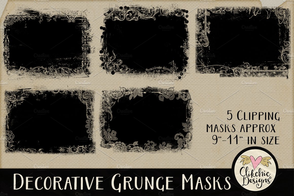 Decorative Grunge Photoshop Maskspreview image.