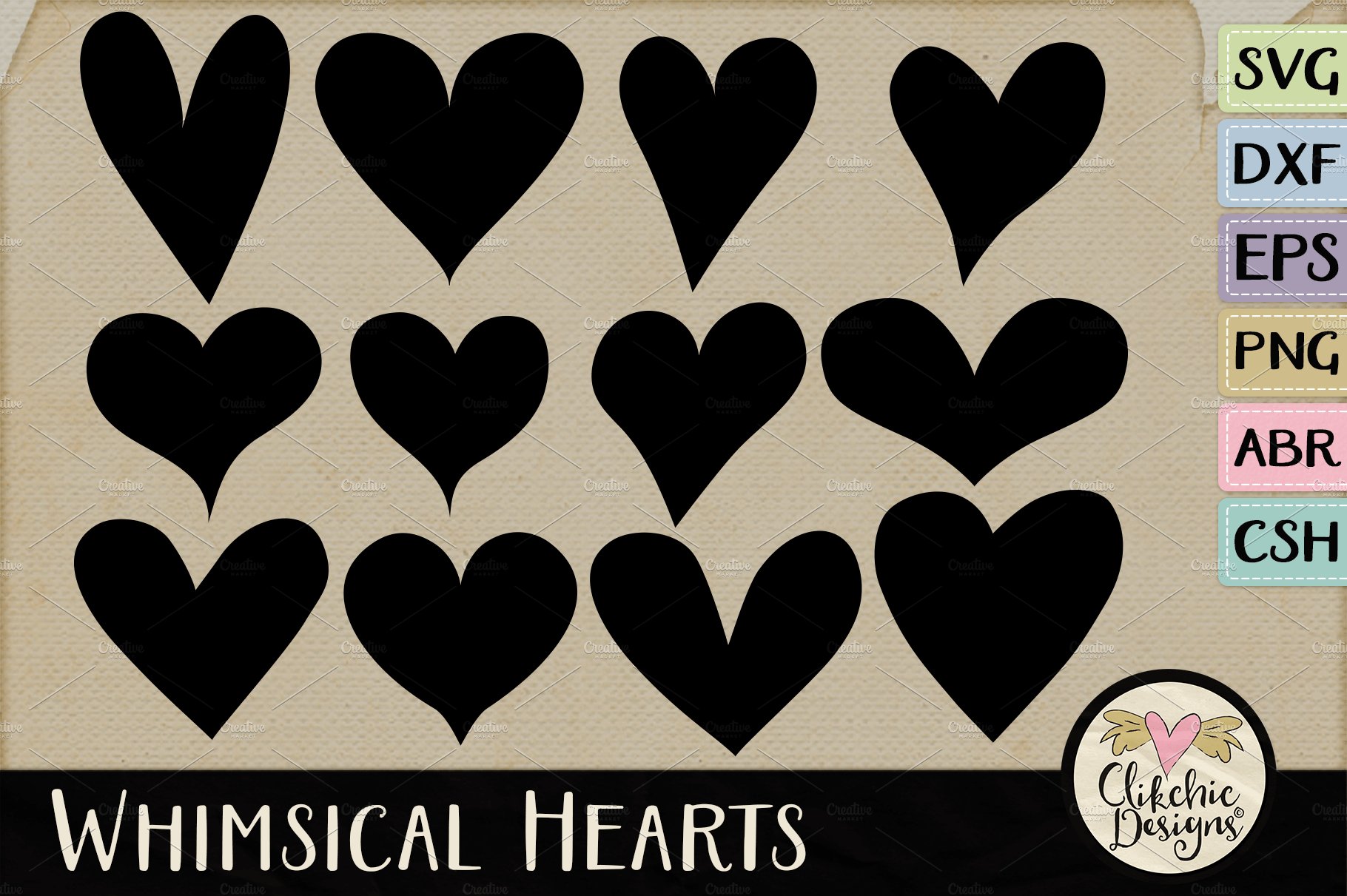 Heart Vector Shapes & Cutting Filescover image.