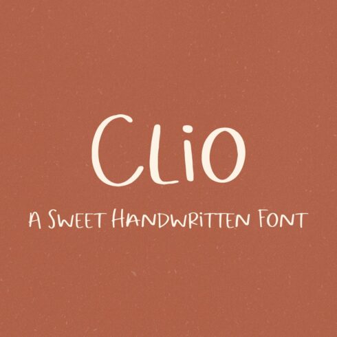 Clio // A Sweet Handwritten Font cover image.