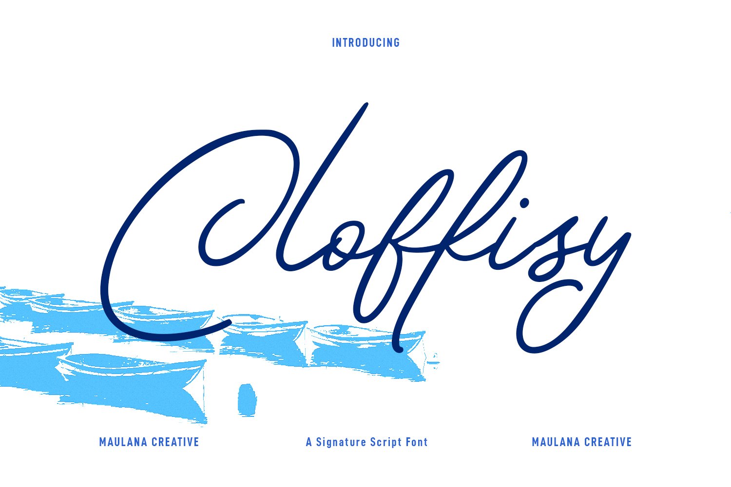 Cloffisy Signature Script Font cover image.