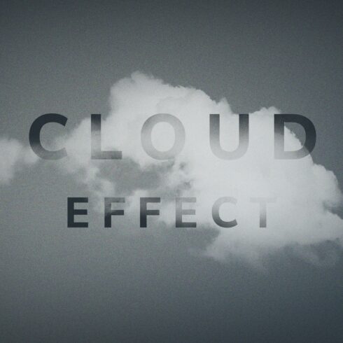 Cloud Text Effectcover image.