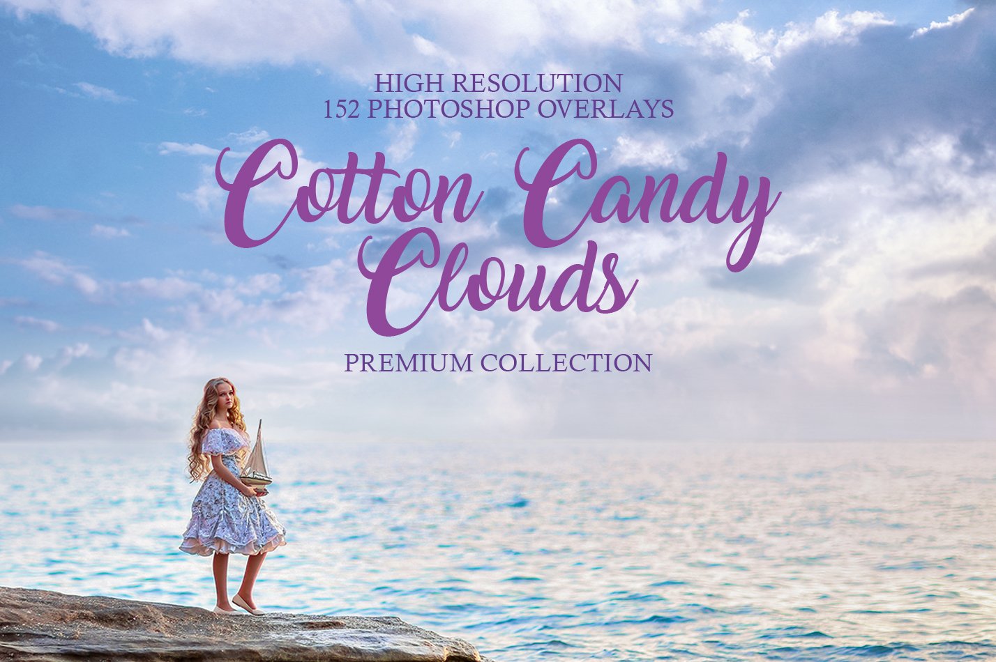 Cotton Candy Clouds Ps Overlayscover image.