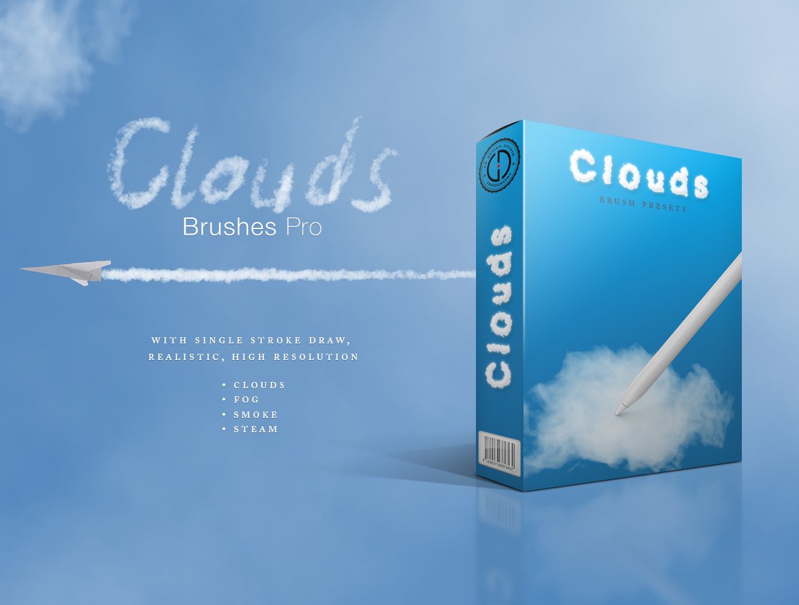 Clouds/Smoke Brushes Procover image.