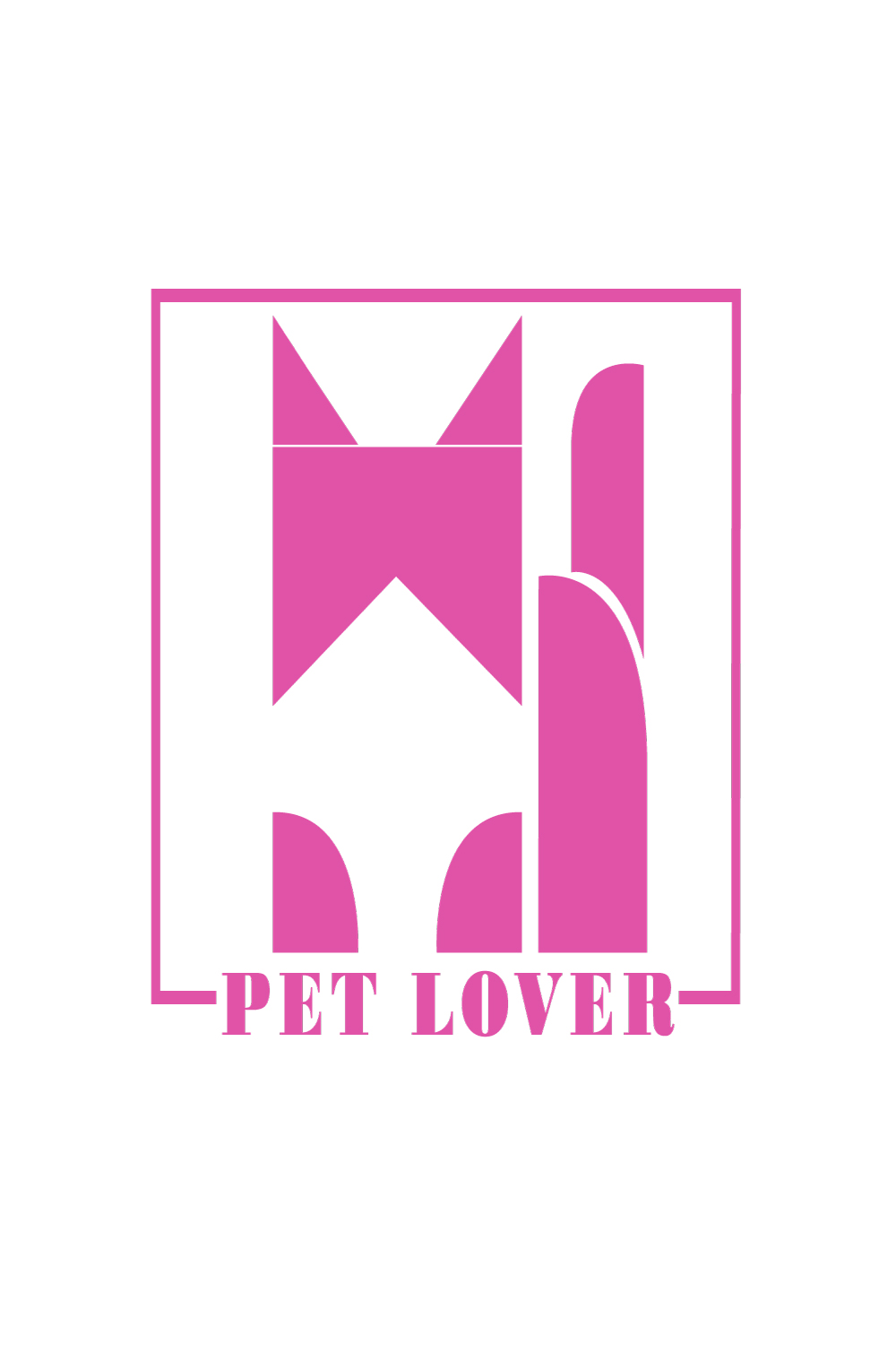 PET LOVER - TShirt Print Design pinterest preview image.