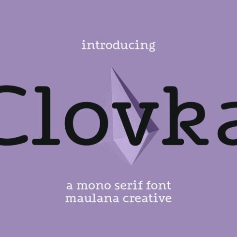 Clovka Serif Display Font cover image.