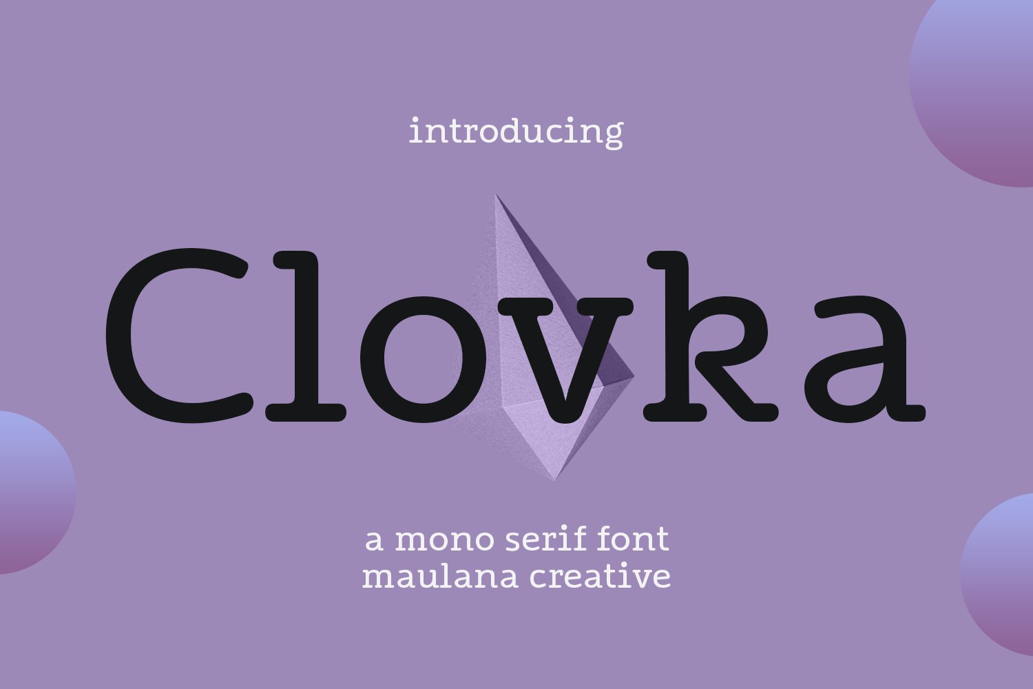 Clovka Serif Display Font cover image.