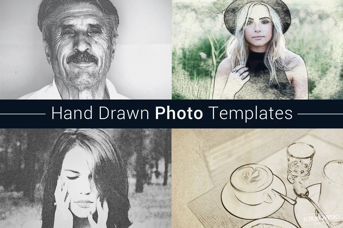 Hand Drawn Photo Templatecover image.