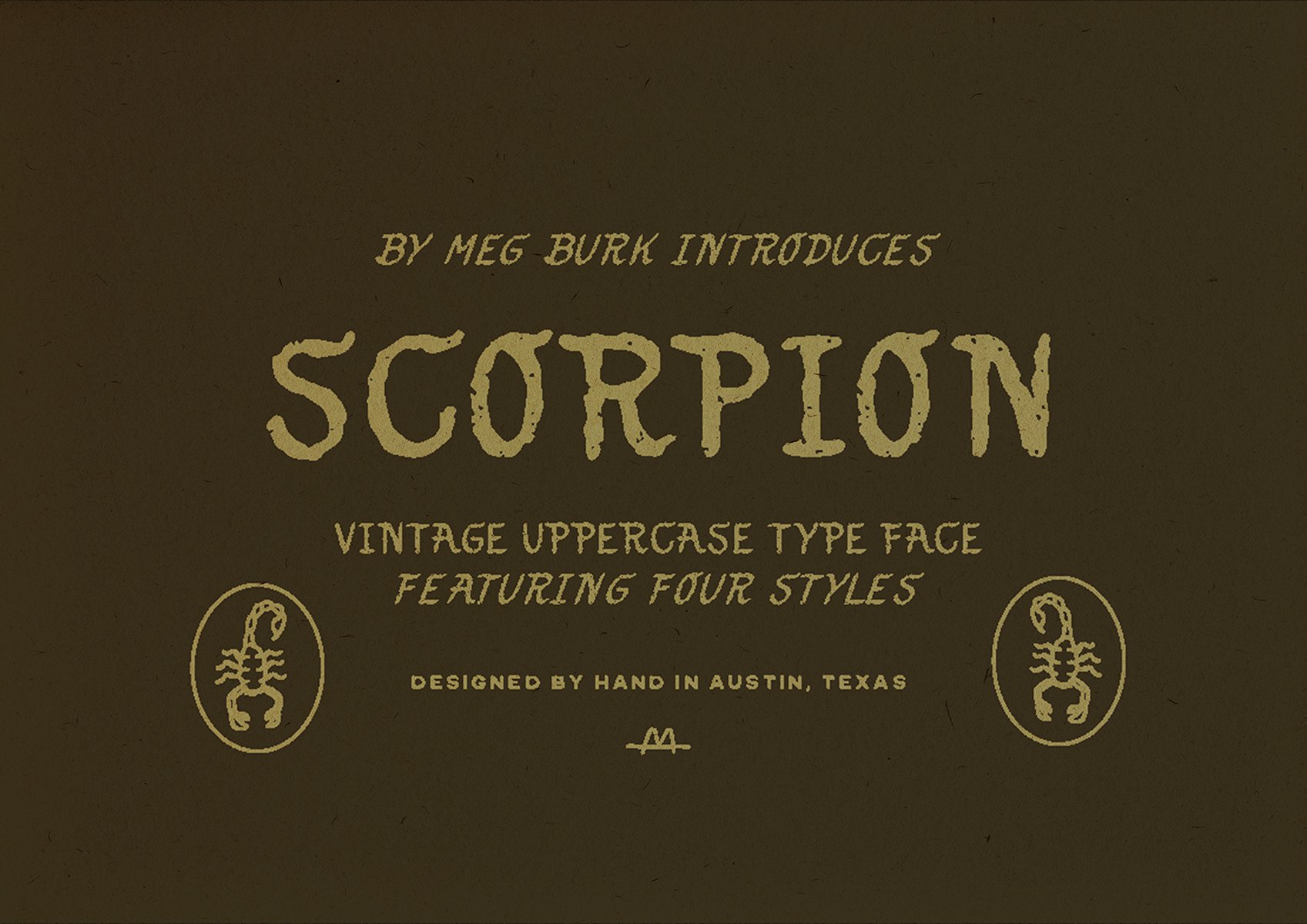 Scorpion - Vintage Hand letter cover image.