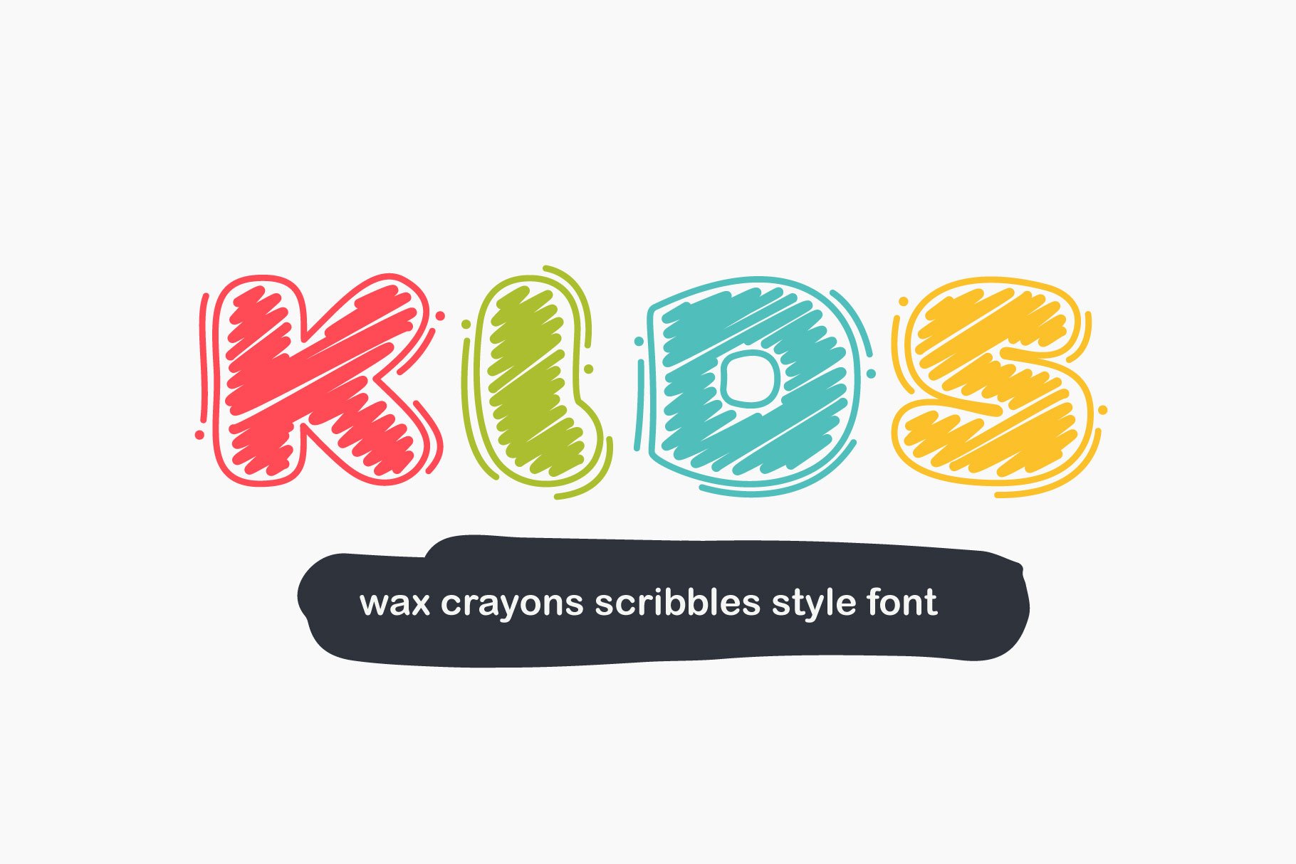 KidsCrayons Colored font cover image.