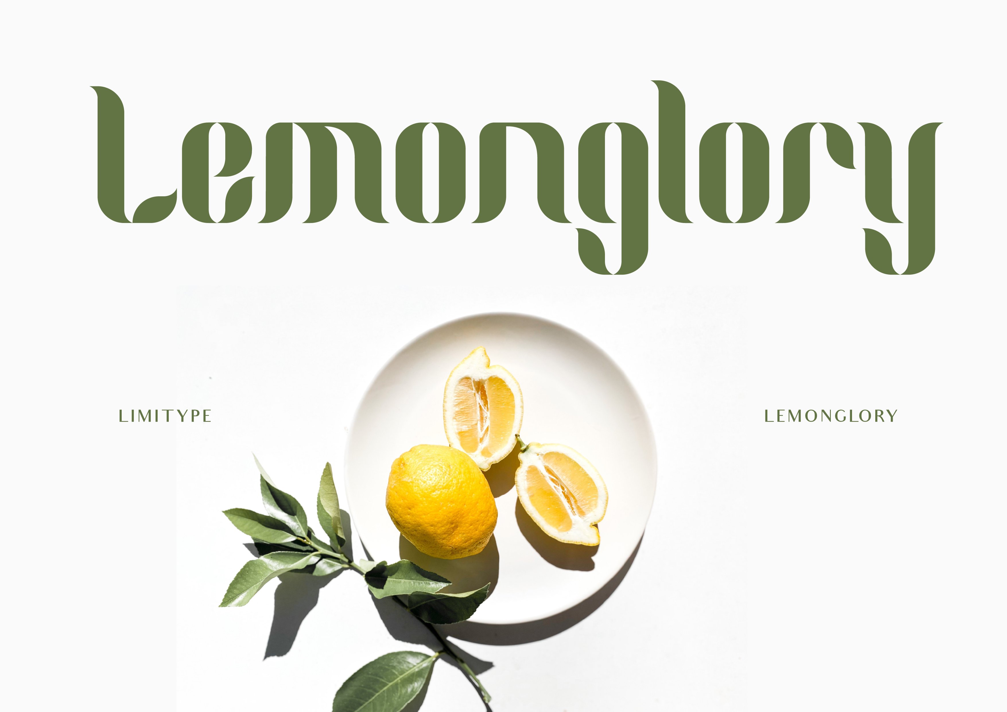 Lemon Glory - Flowers Font cover image.
