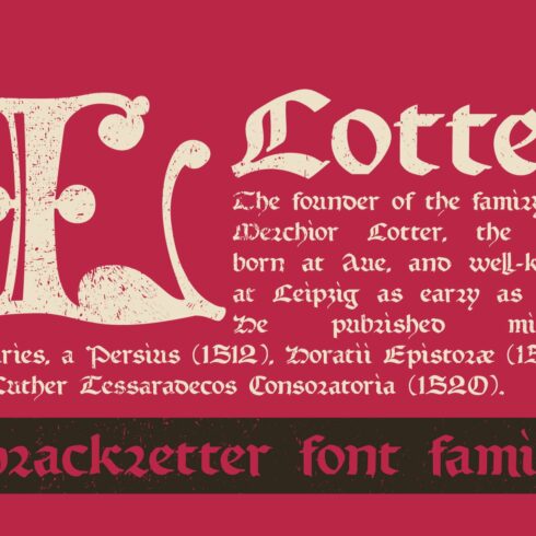 Lotter blackletter with Drop capscover image.