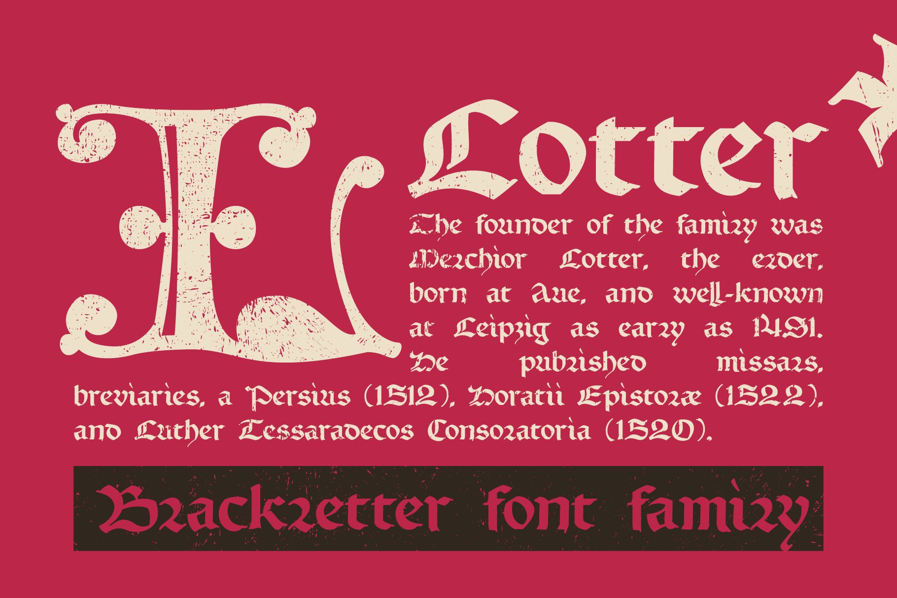 Lotter blackletter with Drop capscover image.