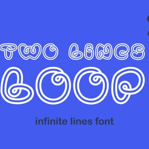 Two Lines Loop font cover image.