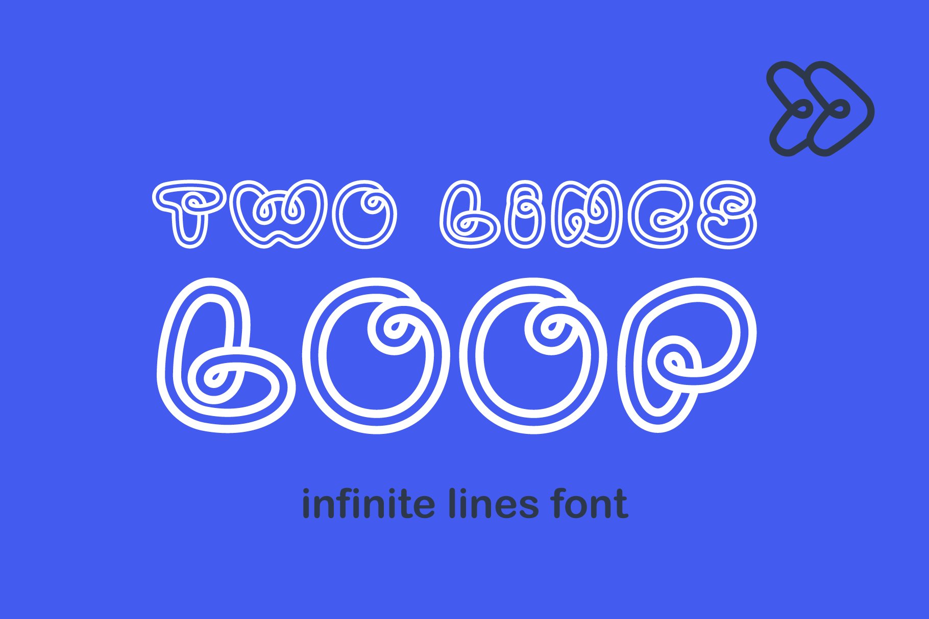 Two Lines Loop font cover image.