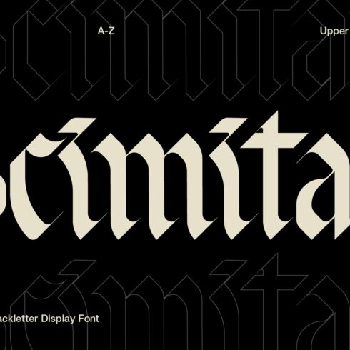 Scimitar | Blackletter Display Font cover image.