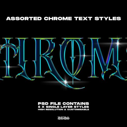 Chrome Metal Text Styles 2.0cover image.