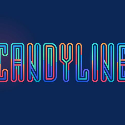 Candyline Colored display font cover image.