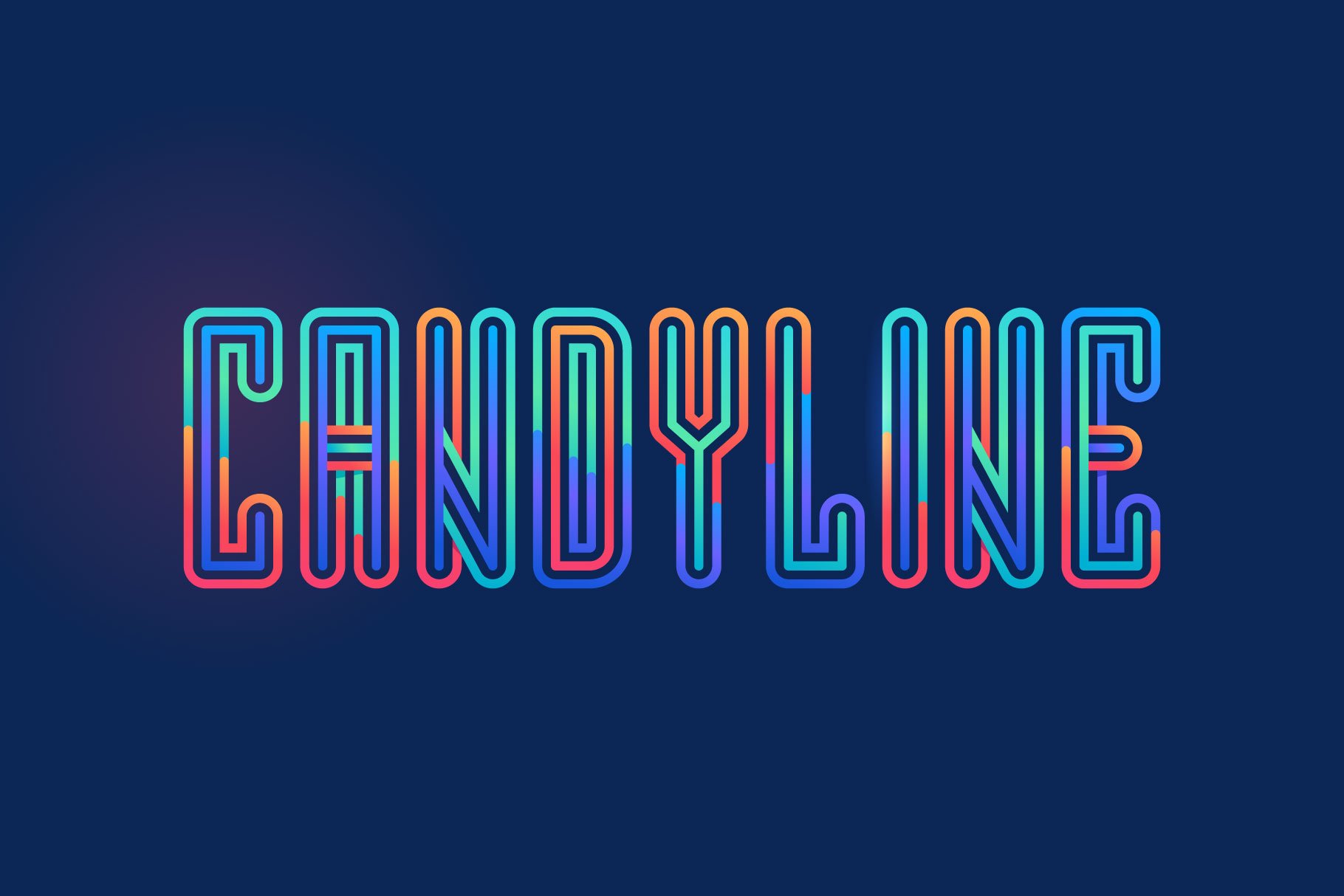 Candyline Colored display font cover image.