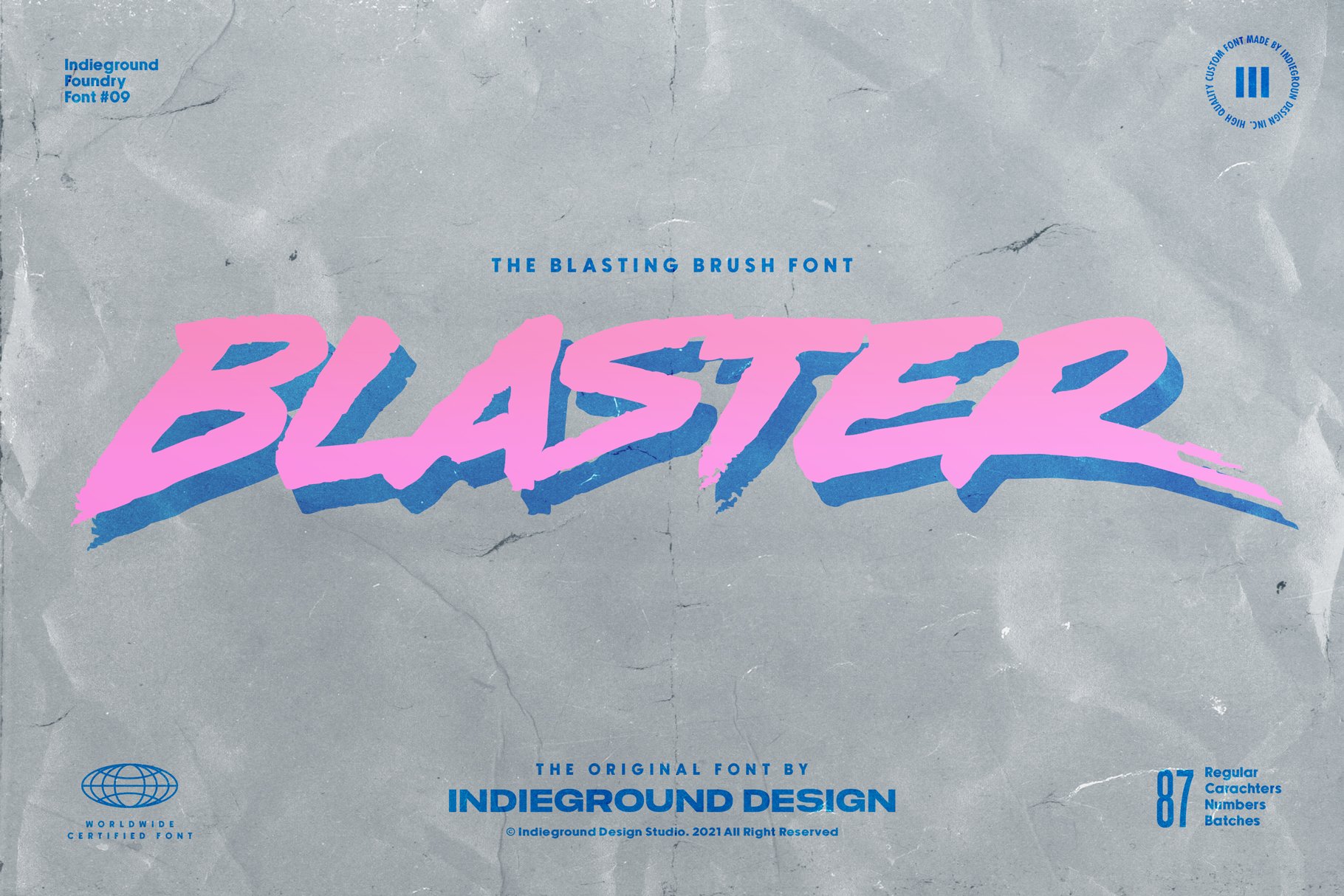 Blaster Font cover image.
