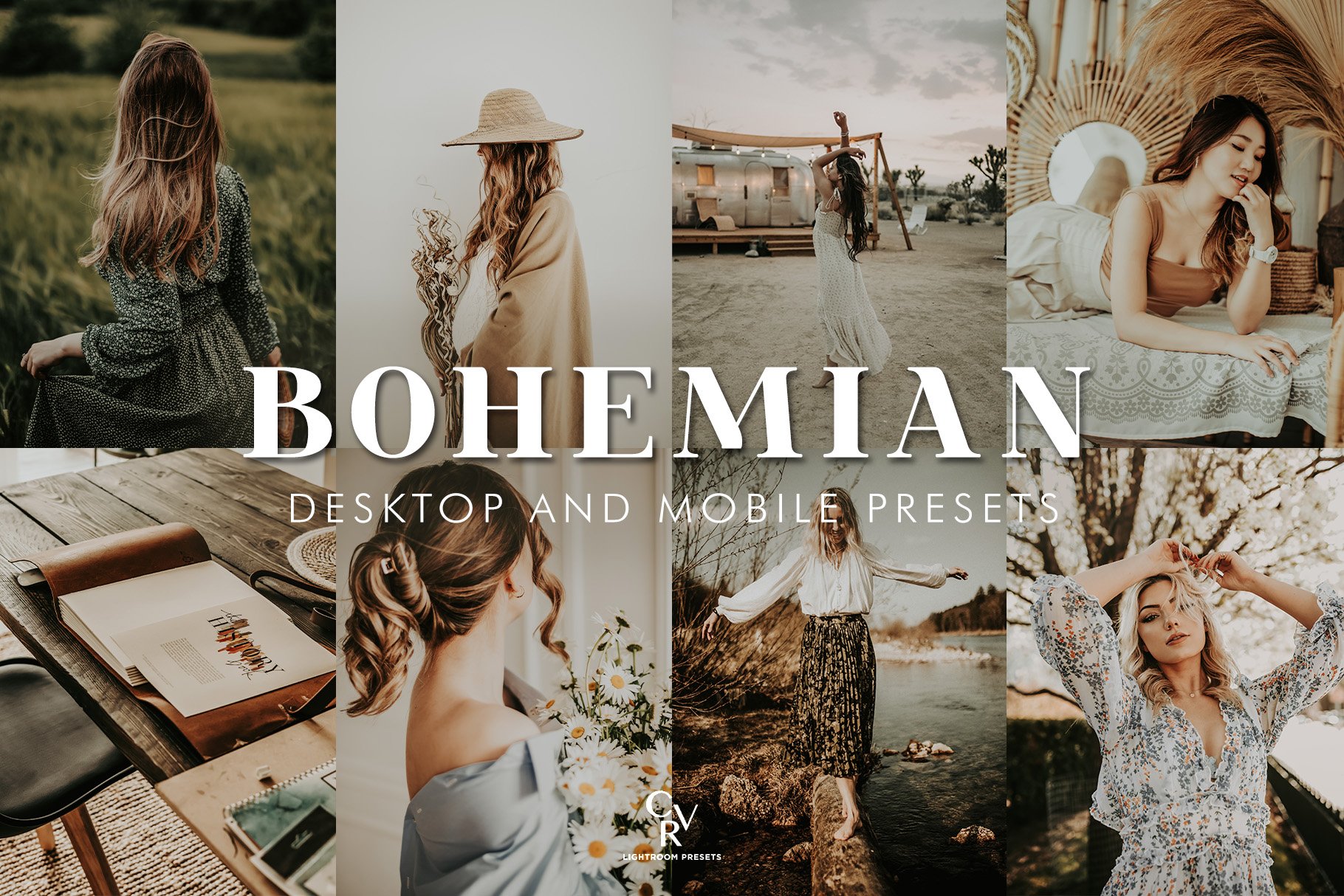 10 Bohemian Lightroom Presetscover image.