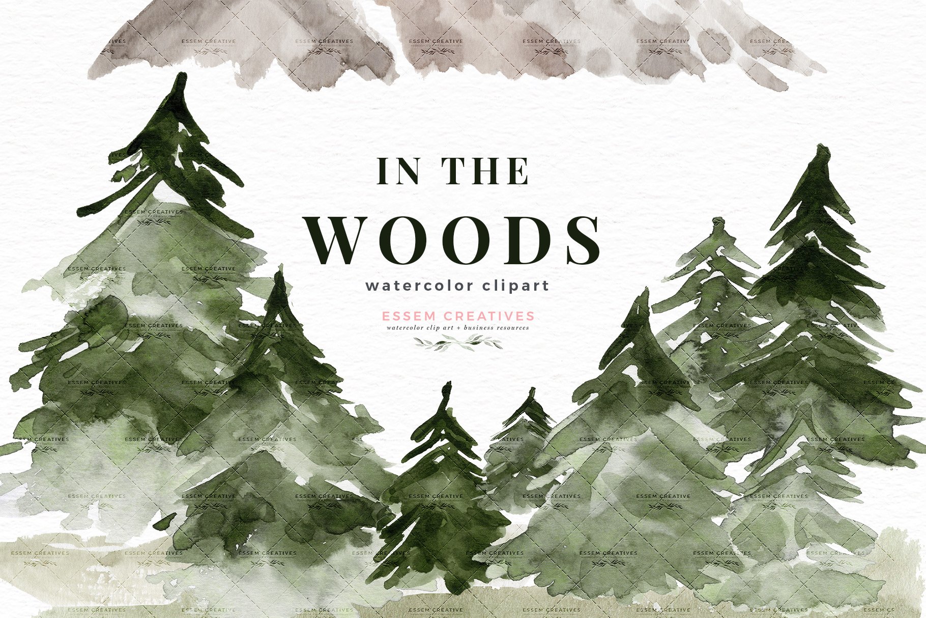 In The Woods Forest Watercolor Trees cover image.