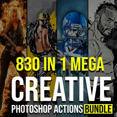830 Creative Photoshop Action BUNDLEcover image.