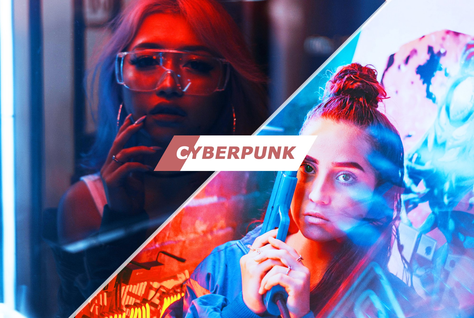 Cyberpunk Photoshop Actionscover image.