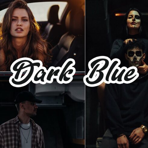 Dark Blue Lightroom Presetcover image.