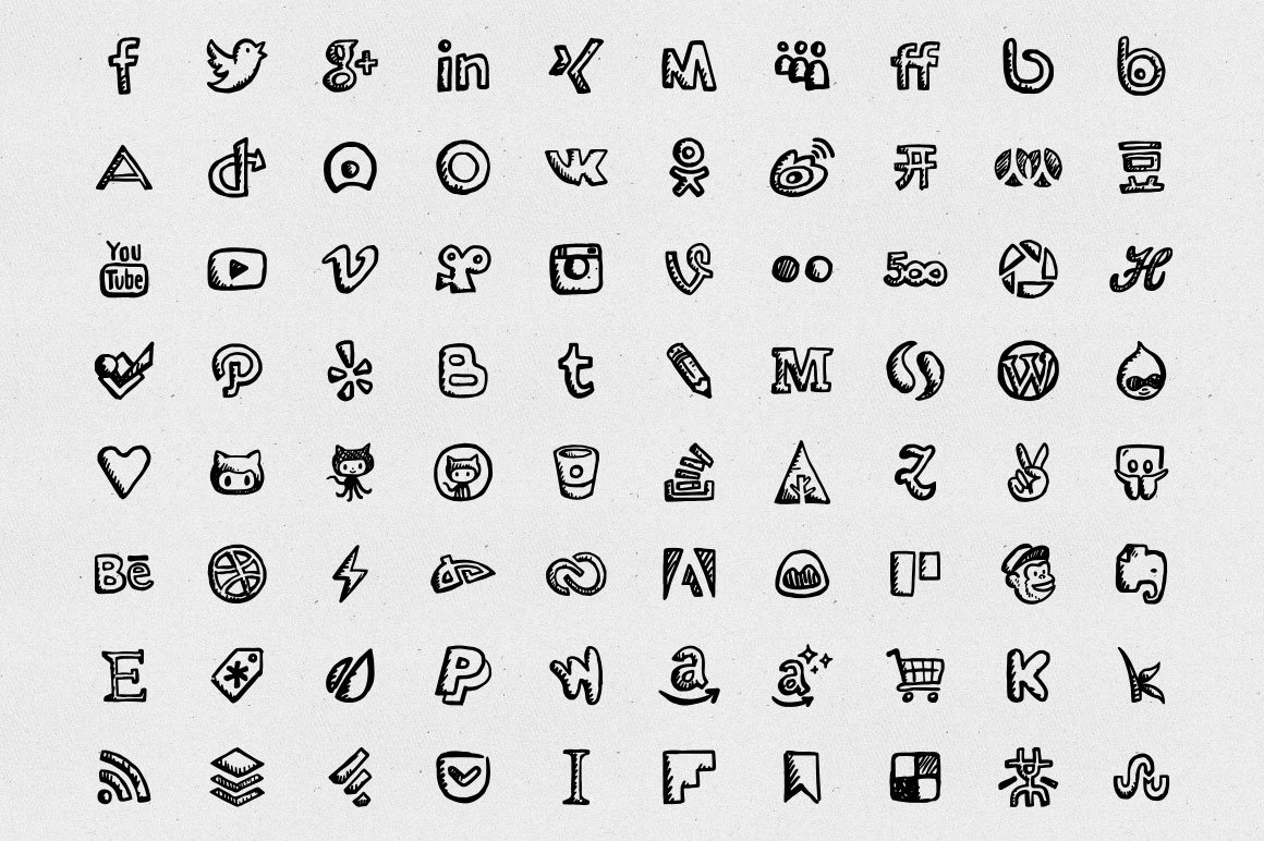 Friendly Icons Font preview image.