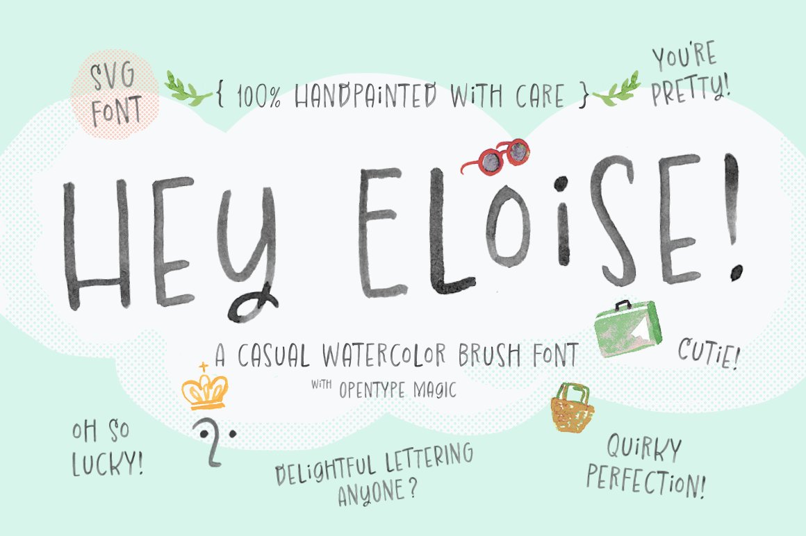 Eloise Fine Glitter Flat