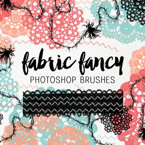 Fabric Fancy photoshop brushescover image.