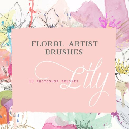 Floral Photoshop Brushescover image.