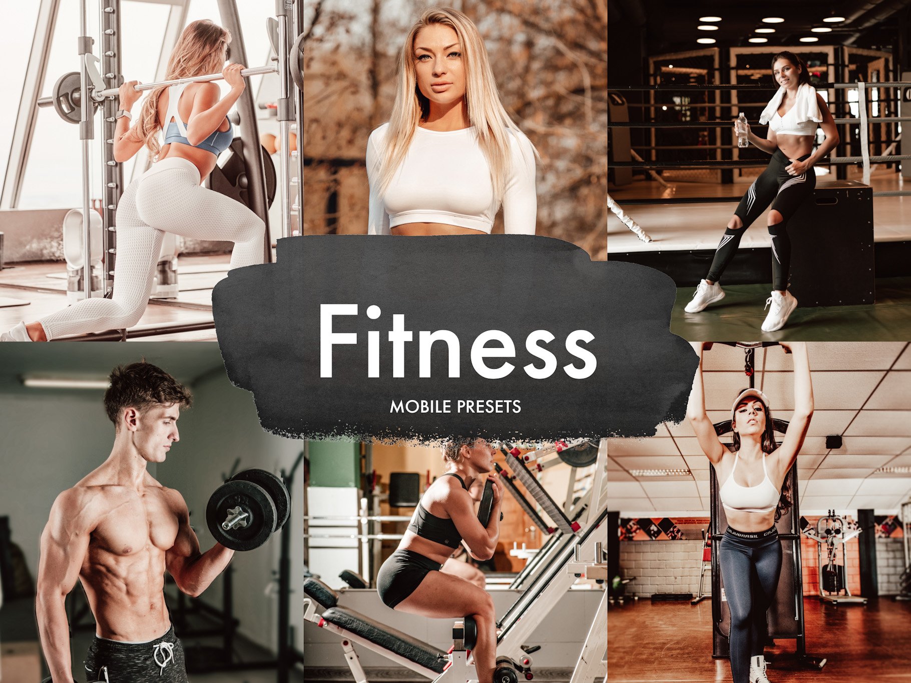 6 Fitness Mobile Lightroom Presetscover image.