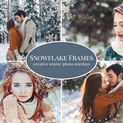 Snowflake Frames photo overlayscover image.