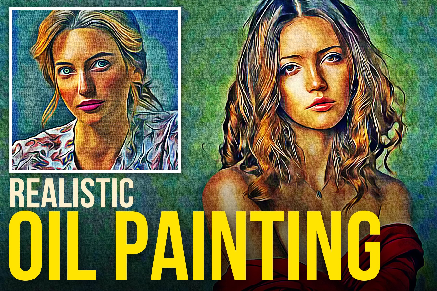 Realistic Oil Painting Artcover image.