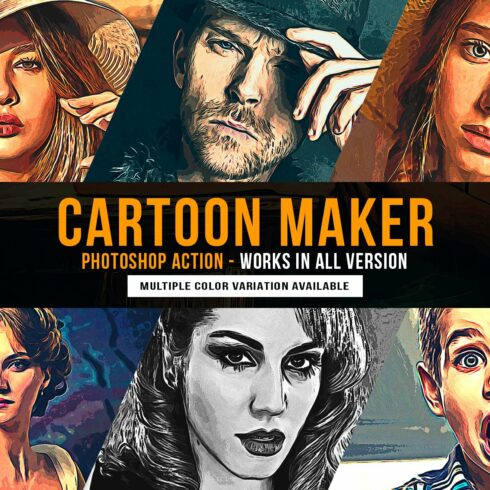 Cartoon Maker Photoshop Actioncover image.