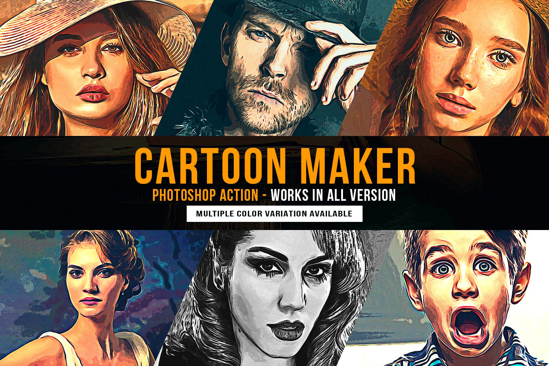 Cartoon Maker Photoshop Actioncover image.
