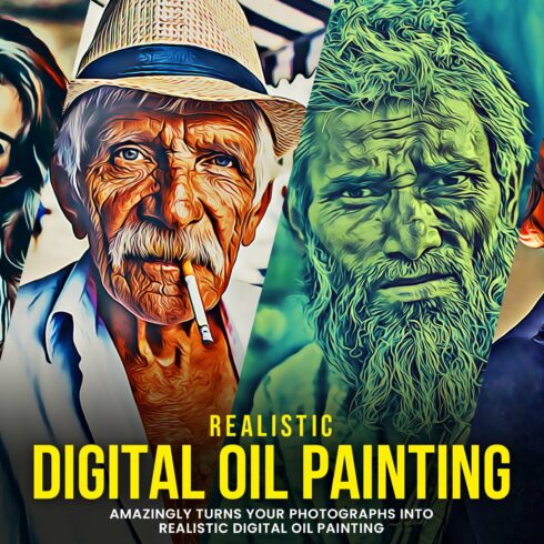 Realistic Digital Oil Paintingcover image.