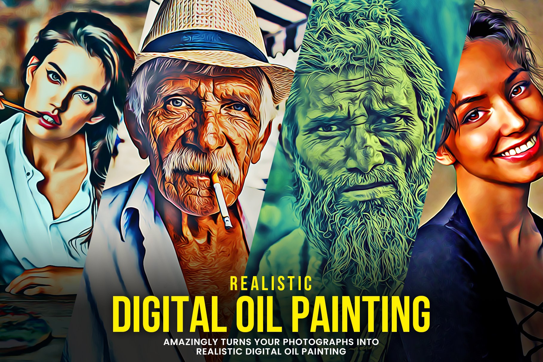 Realistic Digital Oil Paintingcover image.