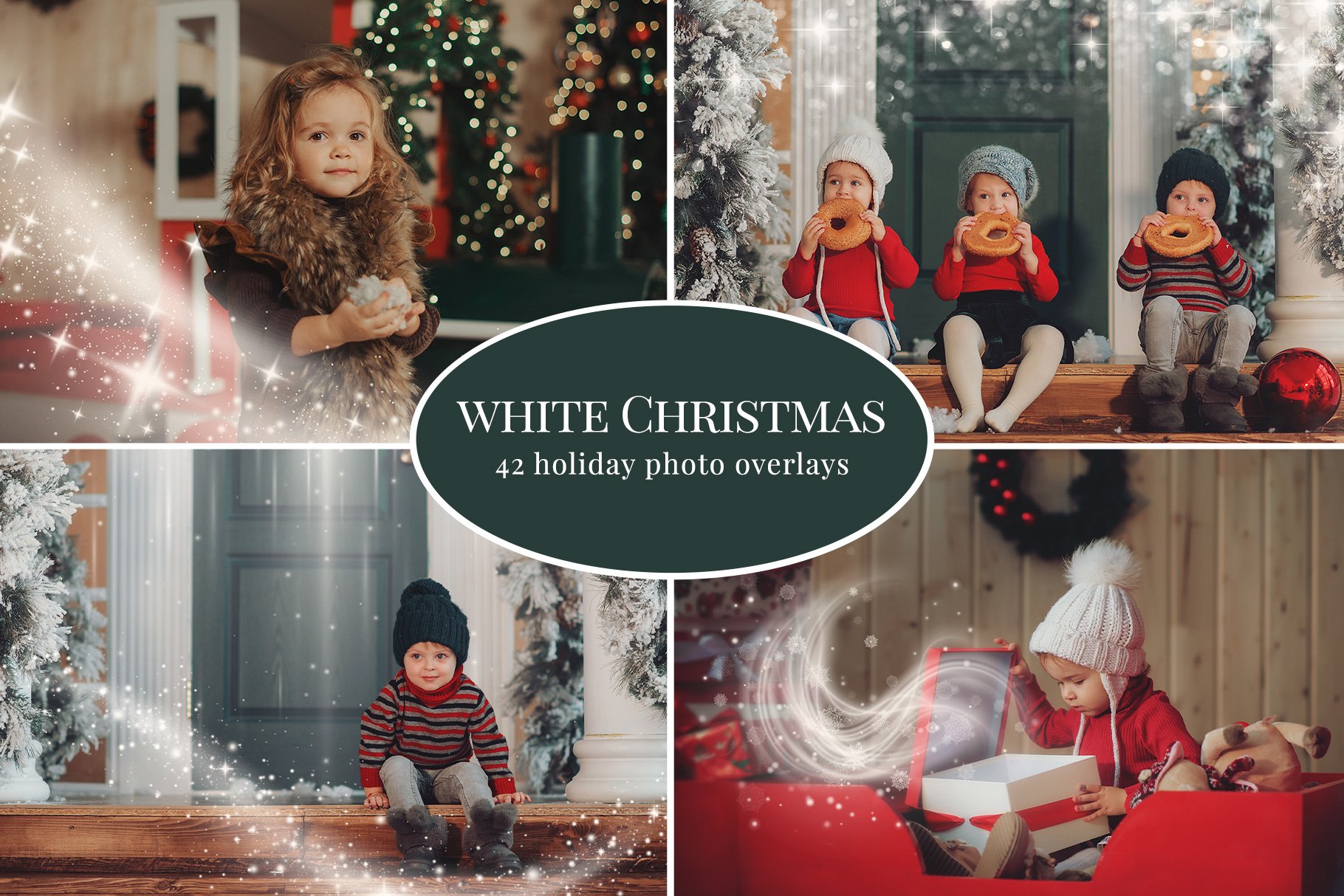 WHITE CHRISTMAS PHOTO OVERLAYScover image.
