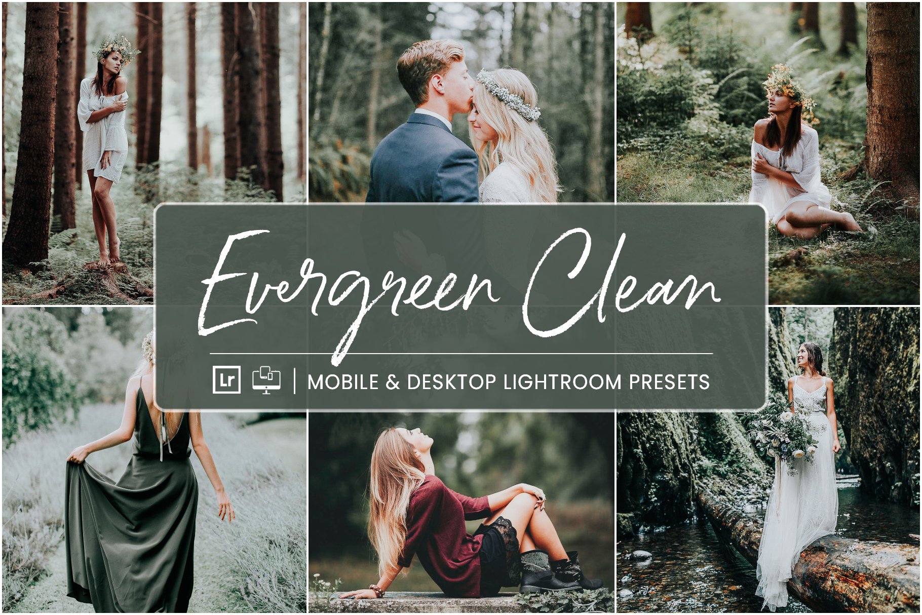 EVERGREEN CLEAN LIGHTROOM PRESETScover image.