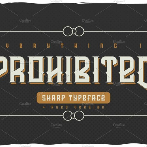 Prohibited typeface cover image.