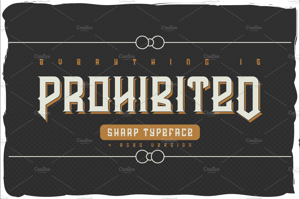 Prohibited typeface cover image.