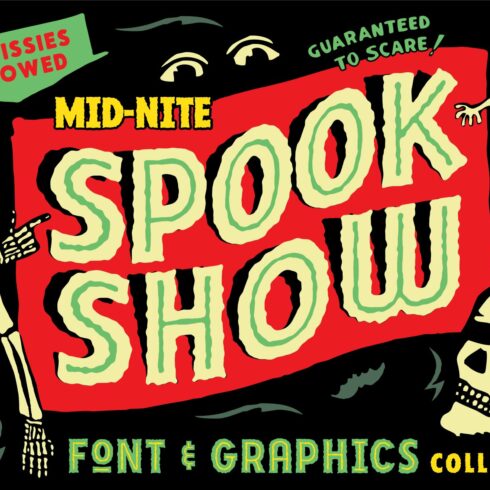 Spook Show Poster Font & Art Bundle cover image.