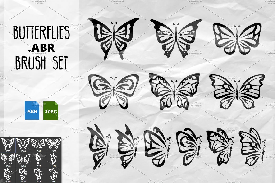 Butterflies Brush Setcover image.