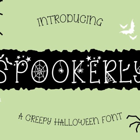 Spookerly Halloween Font cover image.