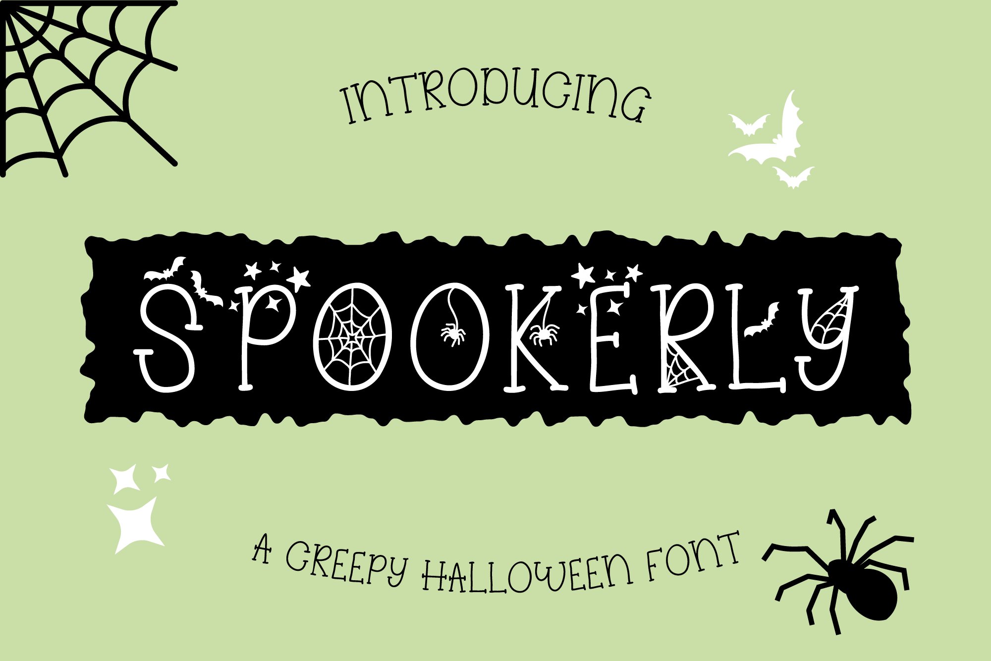 Spookerly Halloween Font cover image.