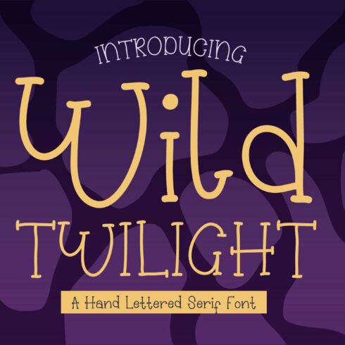 Wild Twilight Cute Typewriter Font cover image.