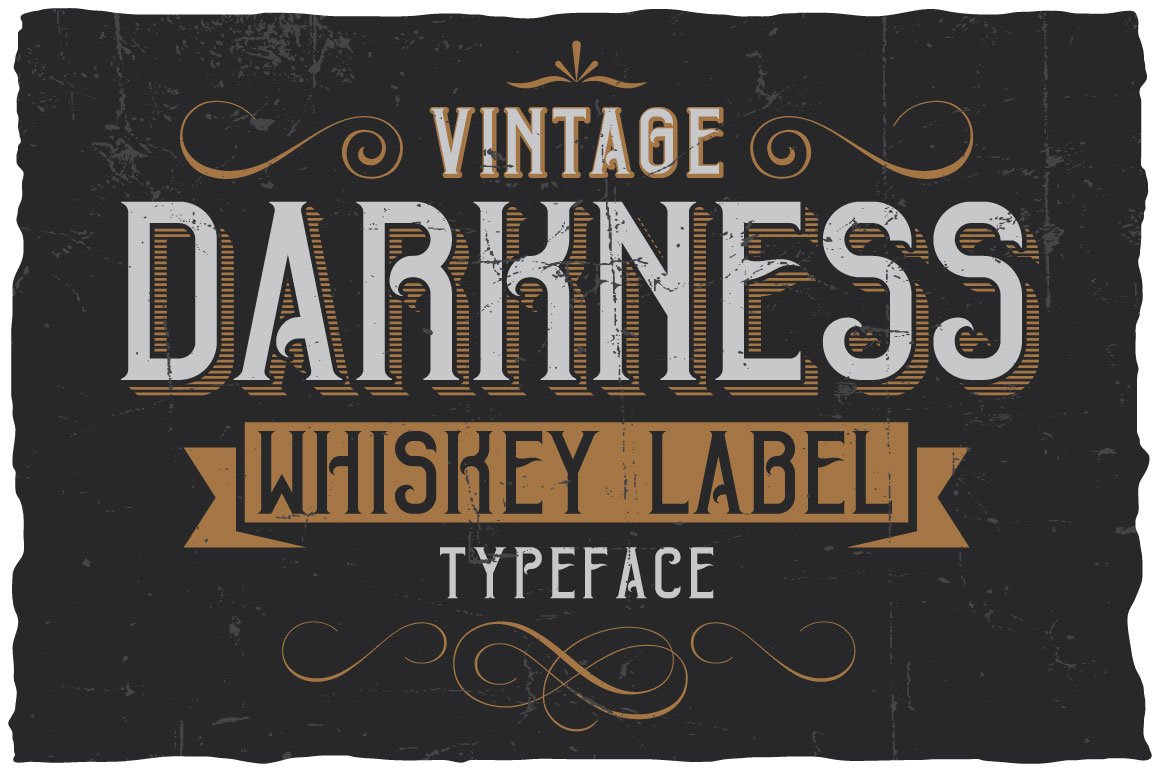 Vintage Darkness Label Font cover image.