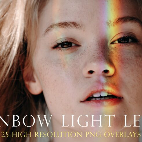 Rainbow light leak overlayscover image.
